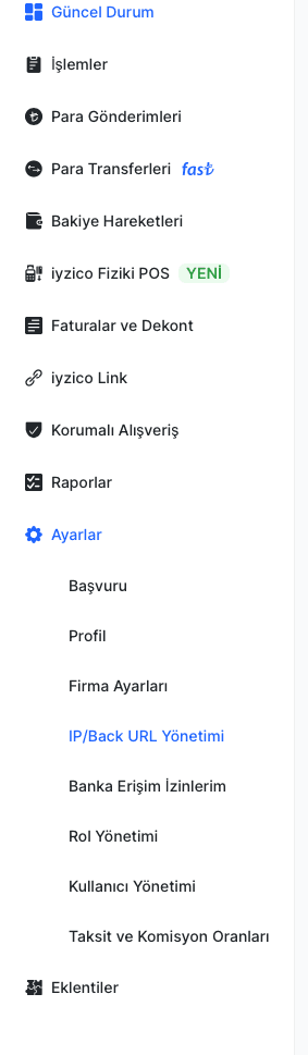 Add iyzico credentials inside OrdeON to activate online payments.